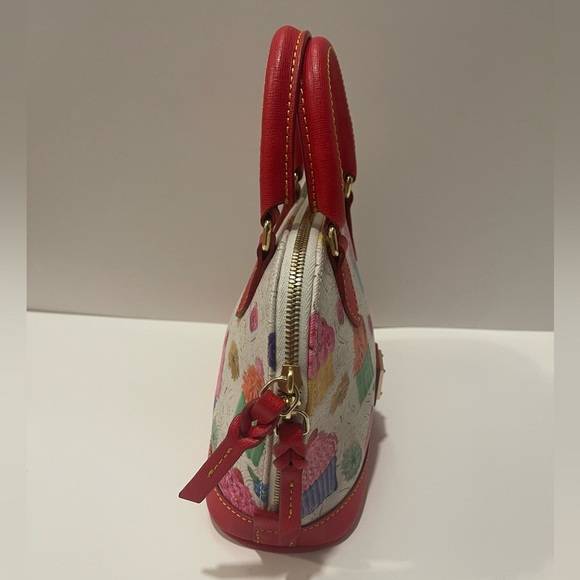 Dooney & Bourke Red and Multicolor Cupcake Satchel Bitsy bag - Picture 5 of 17